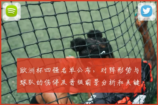 欧洲杯四强名单公布，对阵形势与球队的伤停及晋级前景分析和关键轮次看点